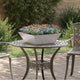 VidaXL macetero de jardín 5 piezas plateado 50 x 50 x 15 cm acero inoxidable