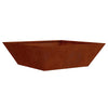 Vidaxl tuin bloempot roestig 50 x 50 x 15 cm cortenstaal