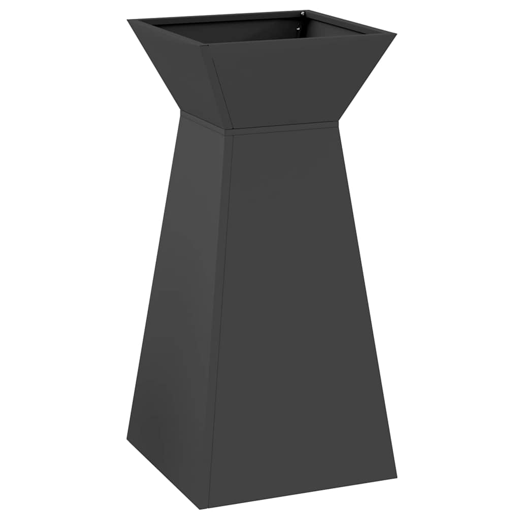 Fioriera a colonna Vidaxx nera 35 x 35 x 73 cm