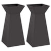 Vidaxl pilaar plantenbak 2 pcs zwart 35 x 35 x 73 cm