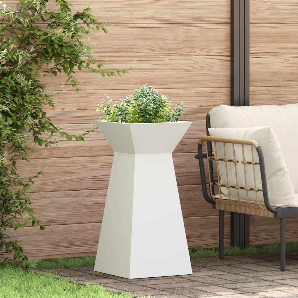 Jardinera de columna VidaXL blanco 35 x 35 x 73 cm