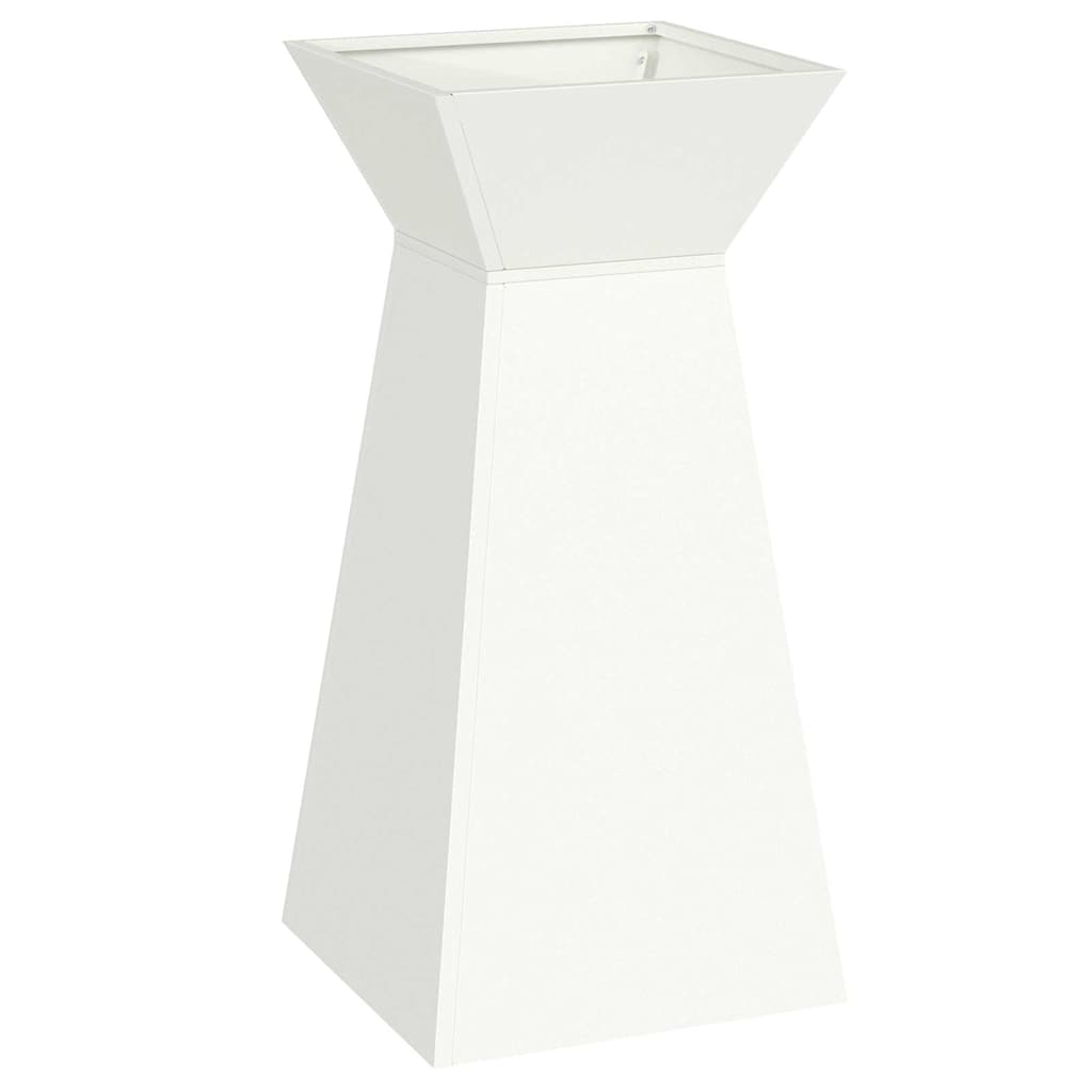 Jardinera de columna VidaXL blanco 35 x 35 x 73 cm