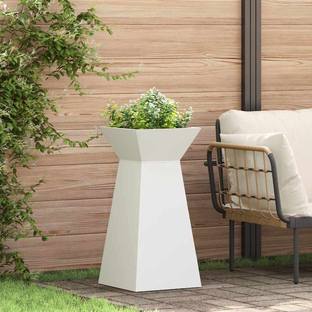 Fioriera a colonna VidaXL 2 pezzi bianca 35 x 35 x 73 cm