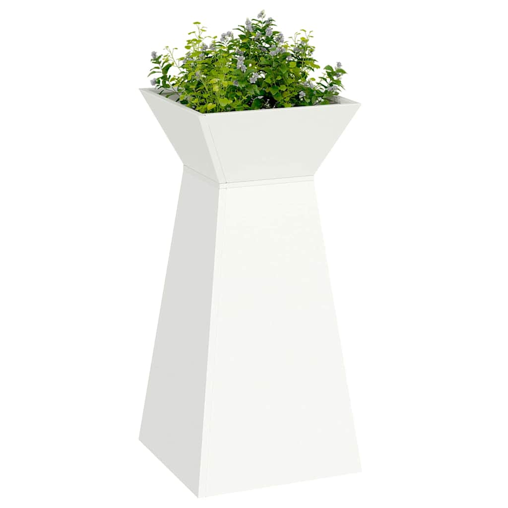 Fioriera a colonna VidaXL 2 pezzi bianca 35 x 35 x 73 cm