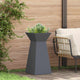 Vidaxl pilaar plantenbak antraciet 35 x 35 x 73 cm