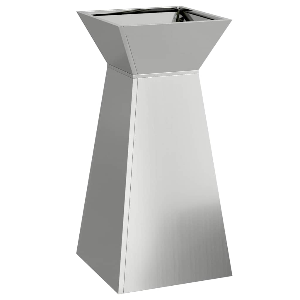 Fioriera a colonna VidaXL argento 35 x 35 x 73 cm