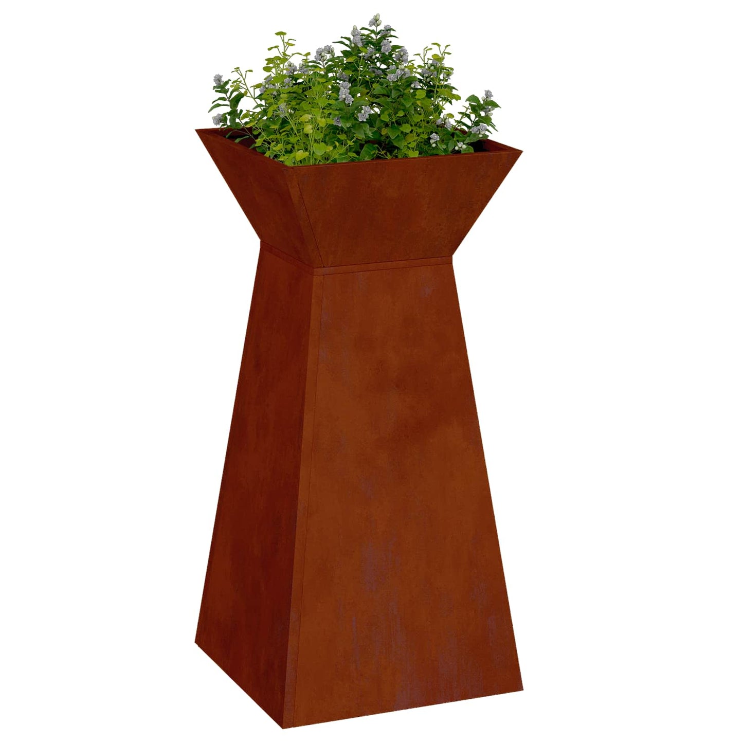 Fioriera a colonna VidaXL 2 pezzi argento 35 x 35 x 73 cm