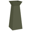 Vidaxl pilaar plantenbak olijfgroen 40 x 40 x 100 cm