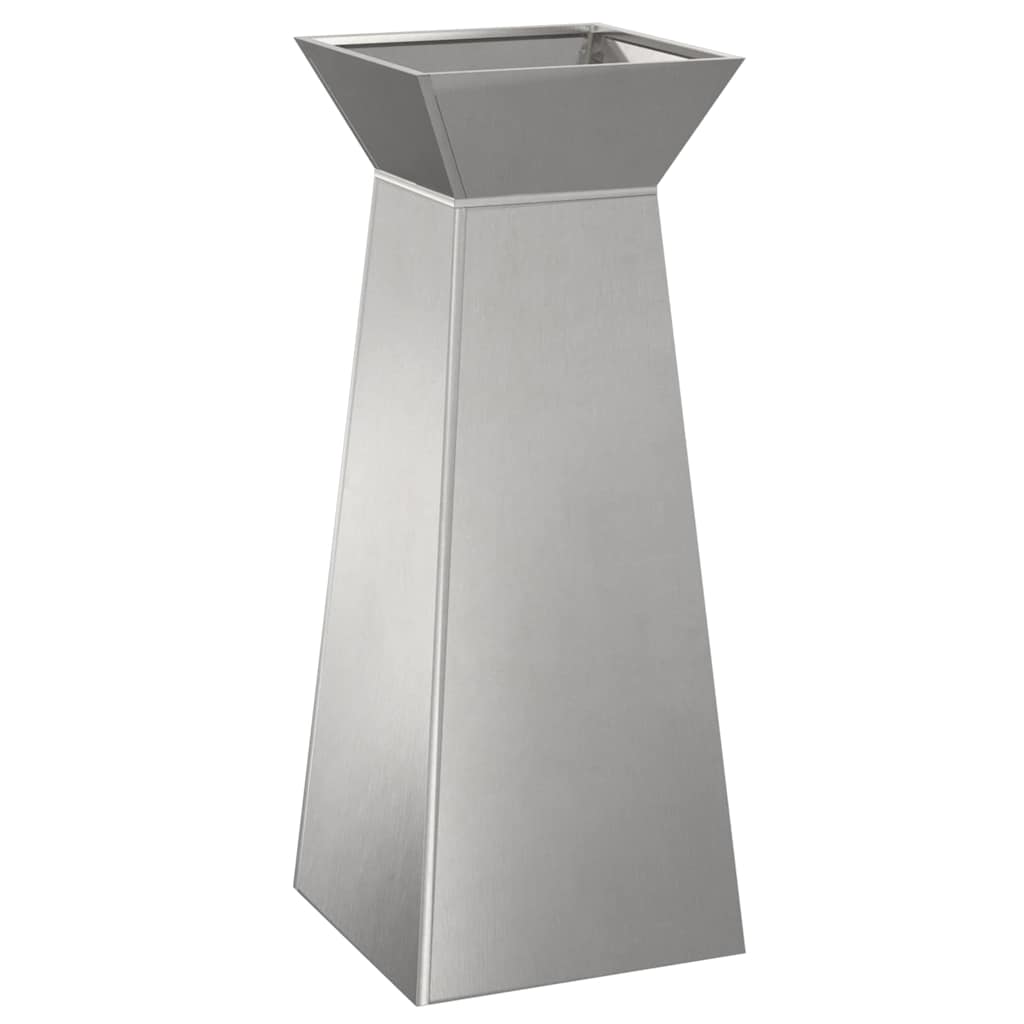 Fioriera a colonna VidaXL argento 40 x 40 x 100 cm