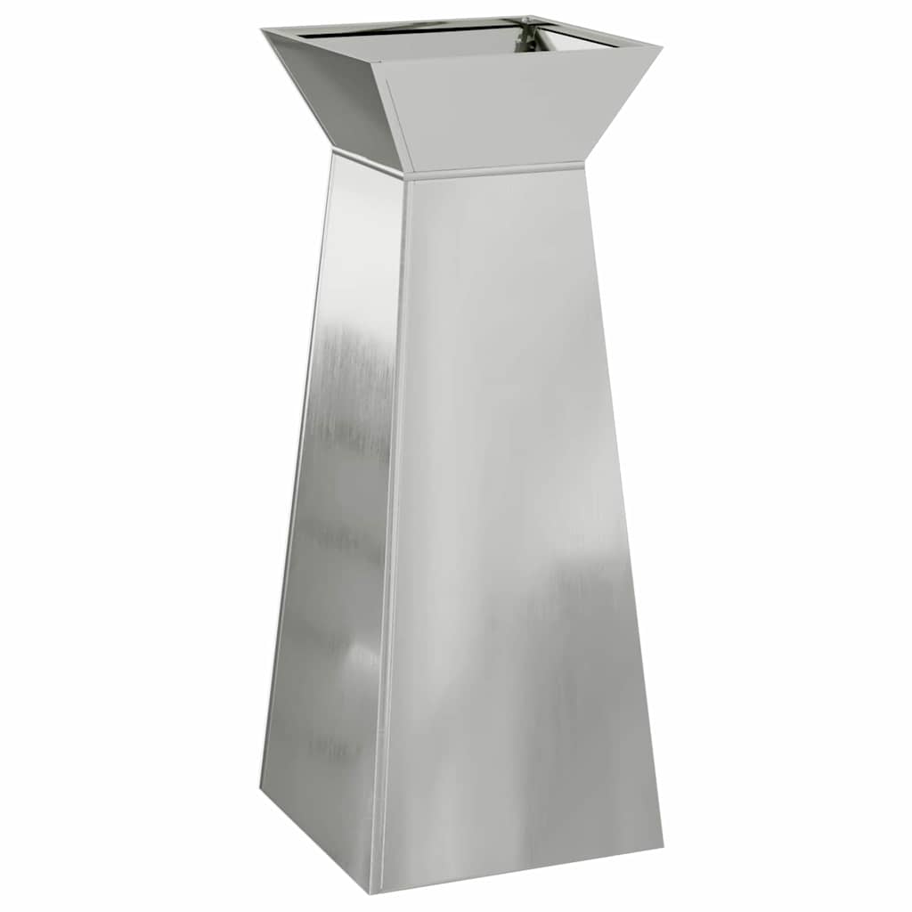 Fioriera a colonna VidaXL argento 40 x 40 x 100 cm