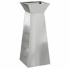 Vidaxl pilaar plantenbak zilver 40 x 40 x 100 cm