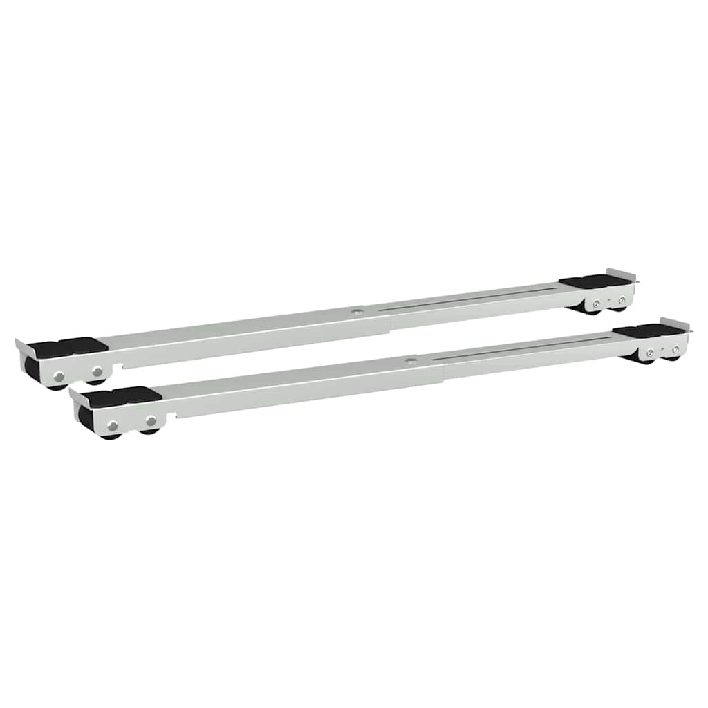VidaXL base lavadora 2 piezas plata 72 x 5 x 4,5 cm acero inoxidable