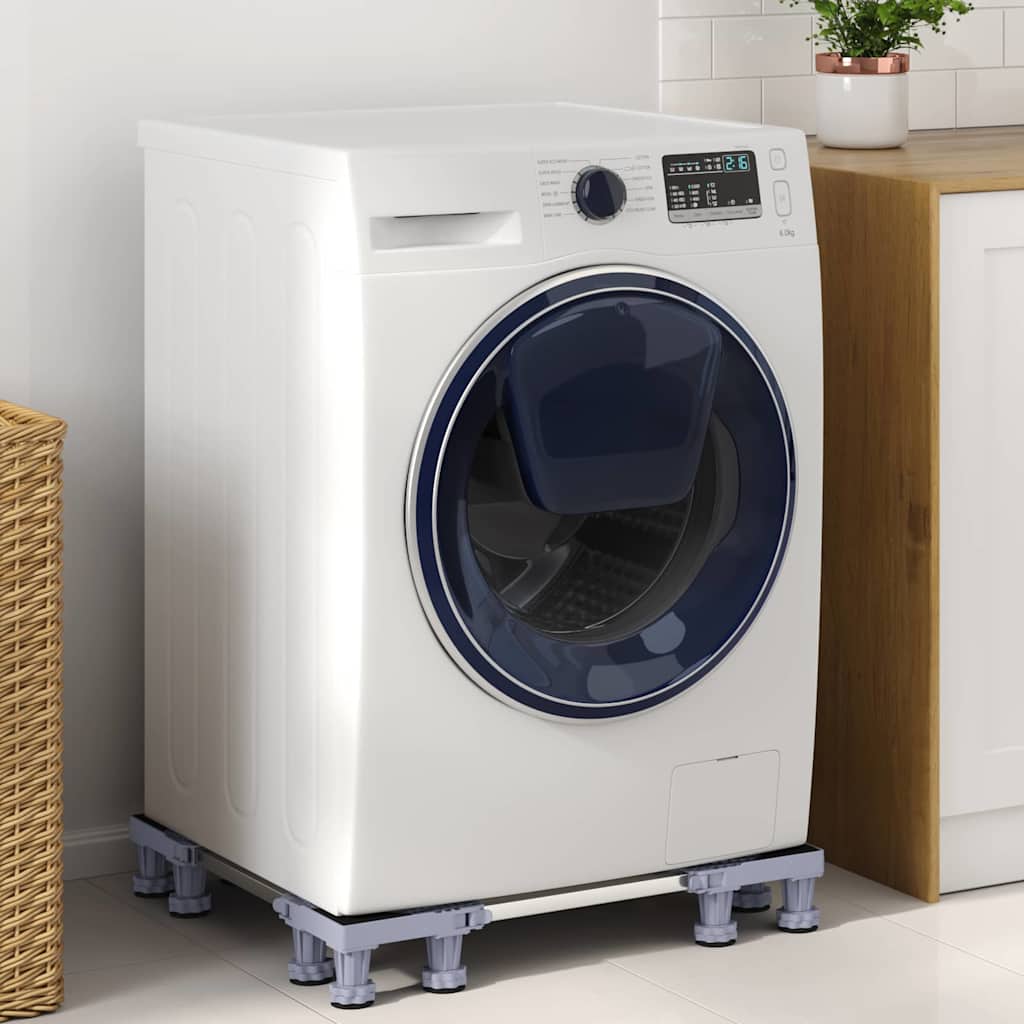 Vidaxx base para lavadora gris 67 x 67 x 12 cm acero inoxidable