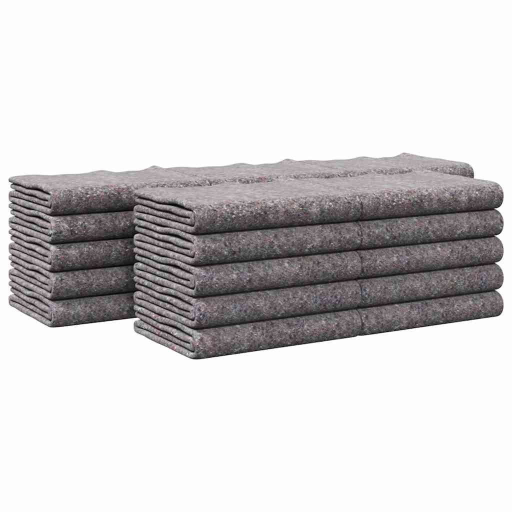 Coperte per traslochi Vidaxx 25 pezzi in tessuto grigio 150 x 200 cm