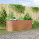 Vidaxx cama elevada marrón 240 x 80 x 81 cm acero