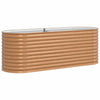 Vidaxl verhoogd bed bruin 240 x 80 x 81 cm staal