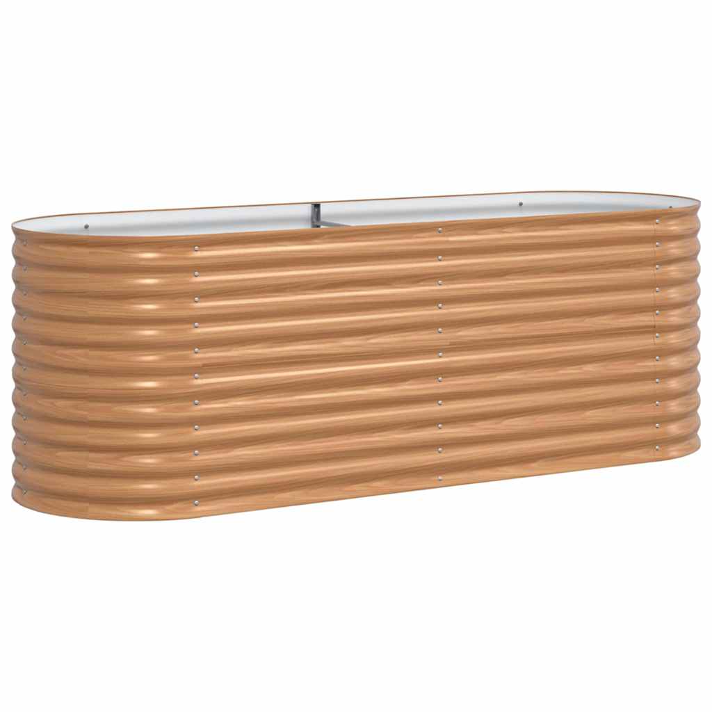 Vidaxx cama elevada marrón 240 x 80 x 81 cm acero
