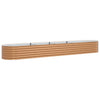 Aiuola rialzata Vidaxx marrone 400 x 80 x 44 cm in acciaio