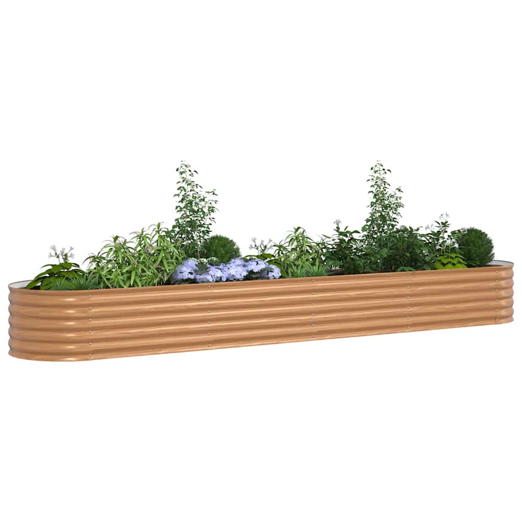 Vidaxx cama elevada marrón 400 x 80 x 44 cm acero