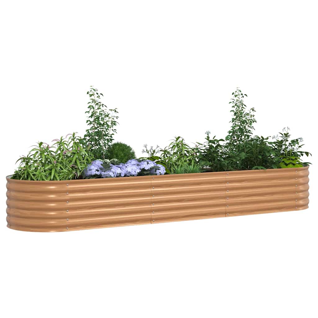 Vidaxx cama elevada marrón 320 x 80 x 44 cm acero