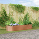 Vidaxx cama elevada marrón 240 x 80 x 44 cm acero