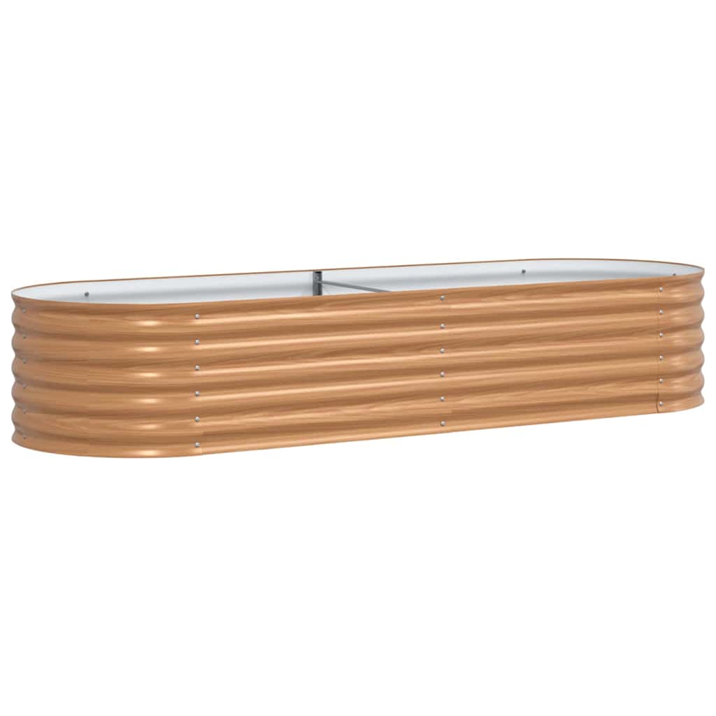 Vidaxx cama elevada marrón 240 x 80 x 44 cm acero