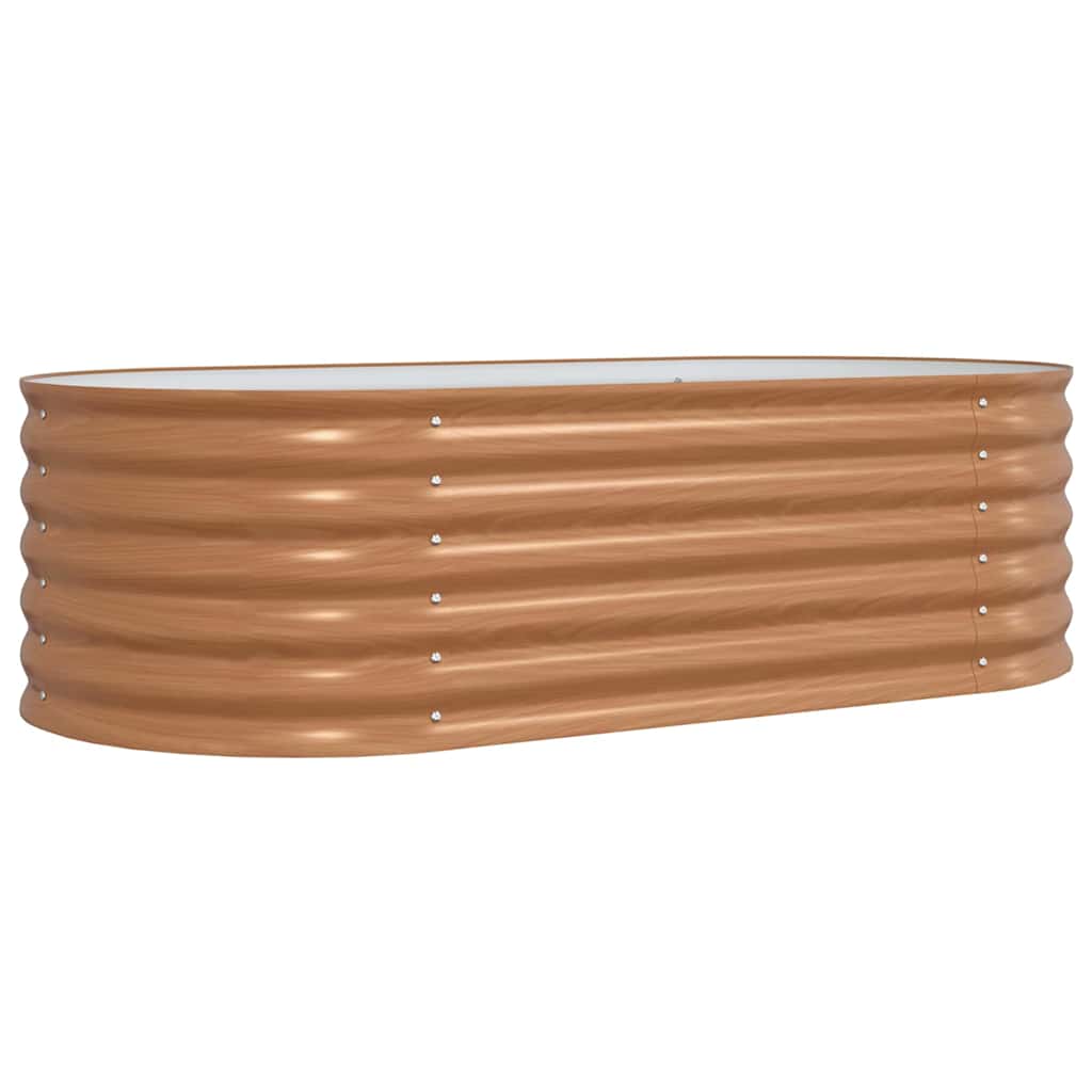 Vidaxx cama elevada marrón 160 x 80 x 44 cm acero
