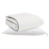Vidaxl edredón de invierno con almohada 2 piezas plumas blancas