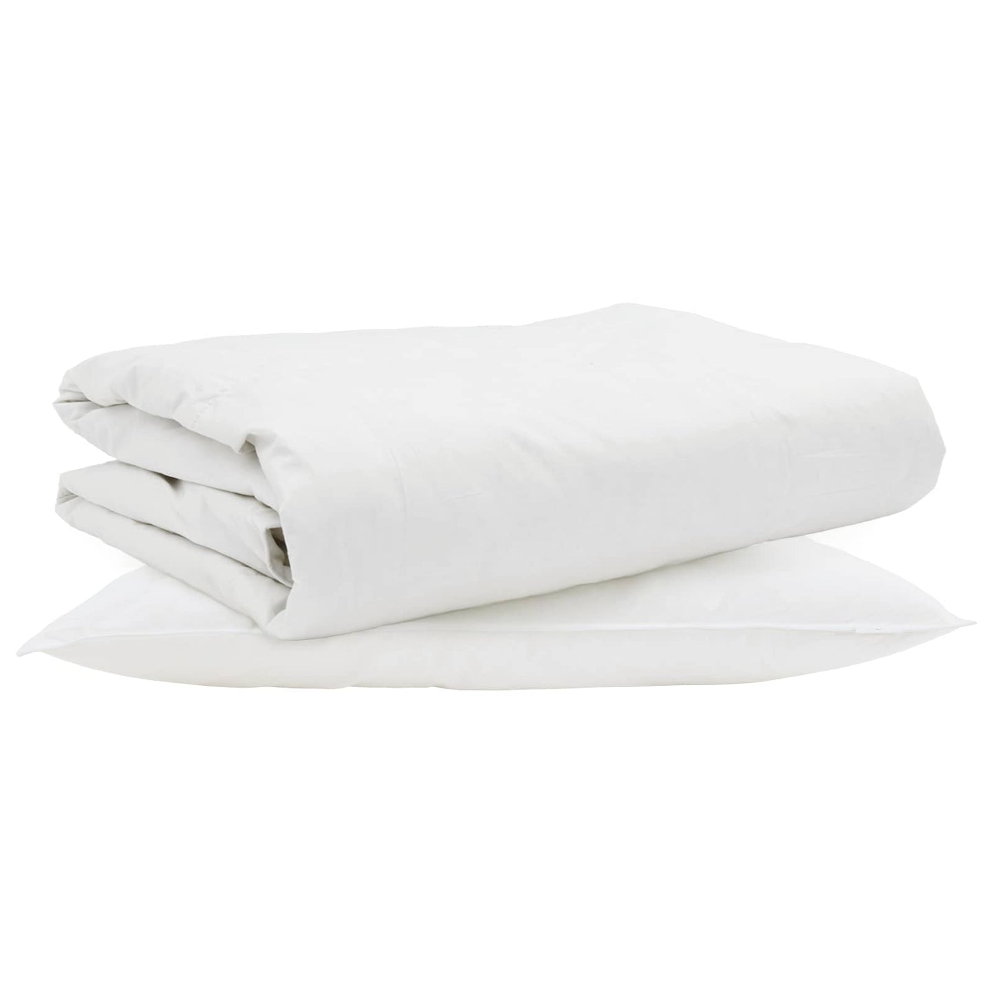 Vidaxl edredón de verano con almohada 2 piezas plumón blanco