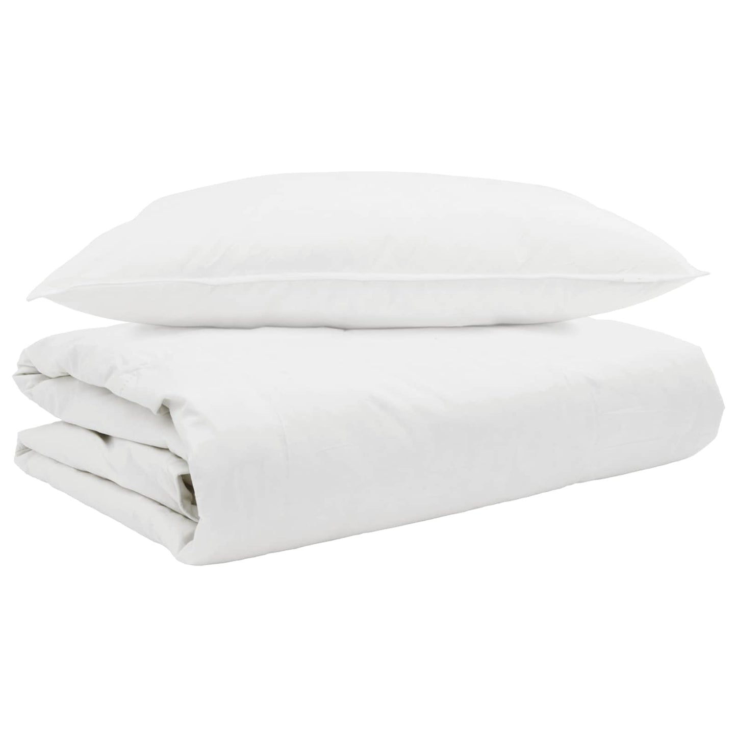Vidaxl edredón de verano con almohada 2 piezas plumón blanco