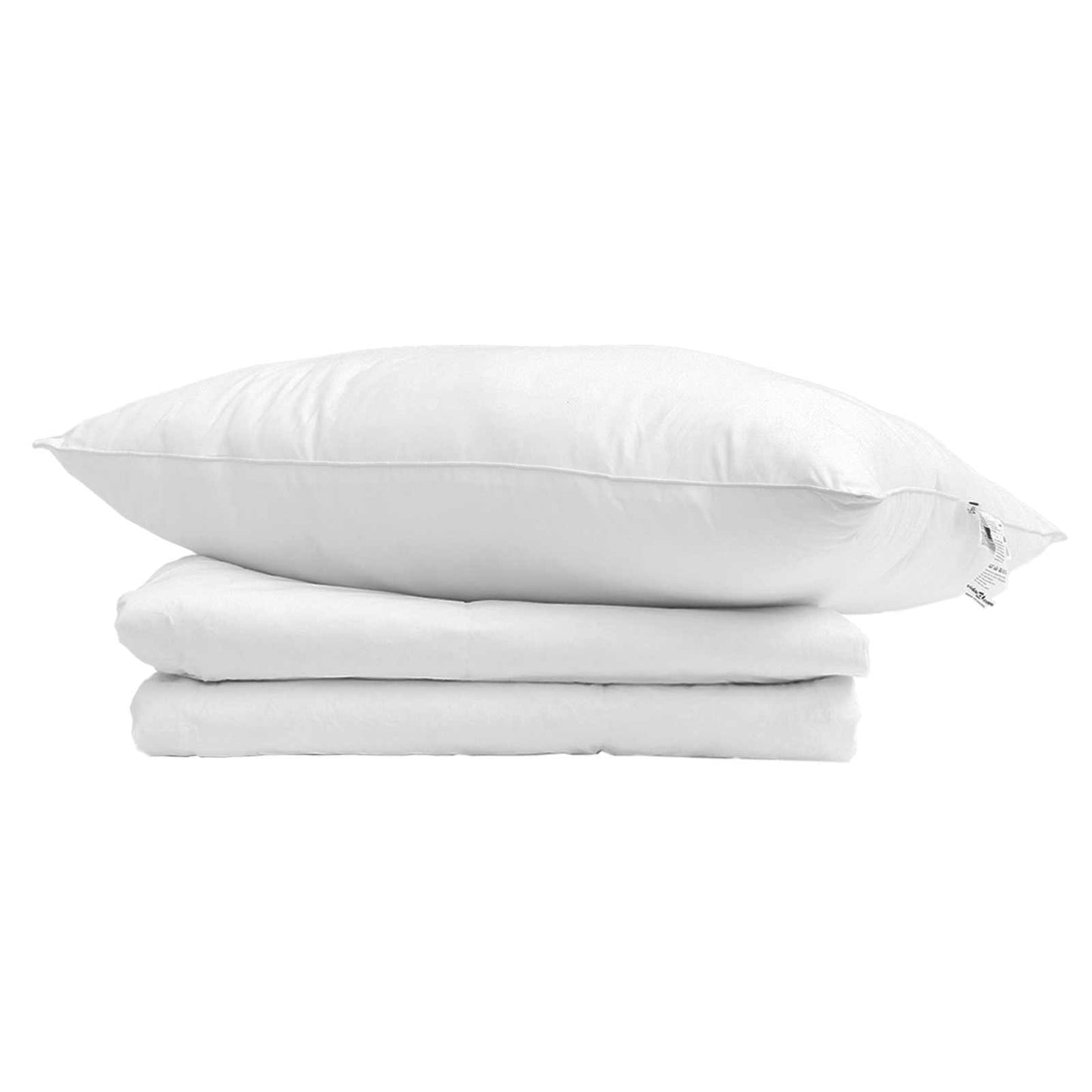 Vidaxl edredón de verano con almohada 2 piezas plumón blanco
