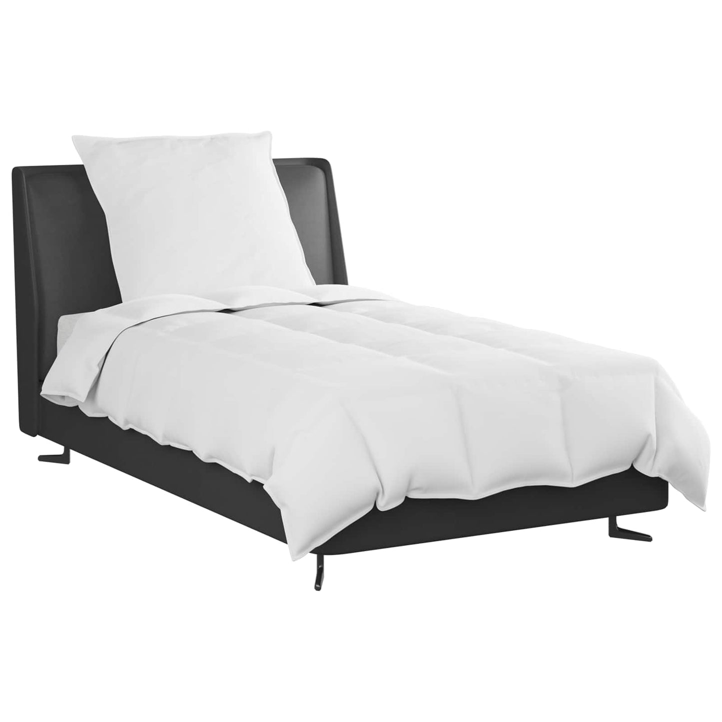 Vidaxl edredón de verano con almohada 2 piezas plumón blanco