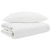 Vidaxl zomer dekbed met kussen 2 pcs wit donsveertjes