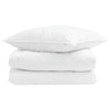 Vidaxl zomer dekbed met kussen 2 pcs wit donsveertjes