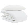 Vidaxl zomer dekbed met kussen 2 pcs wit donsveertjes