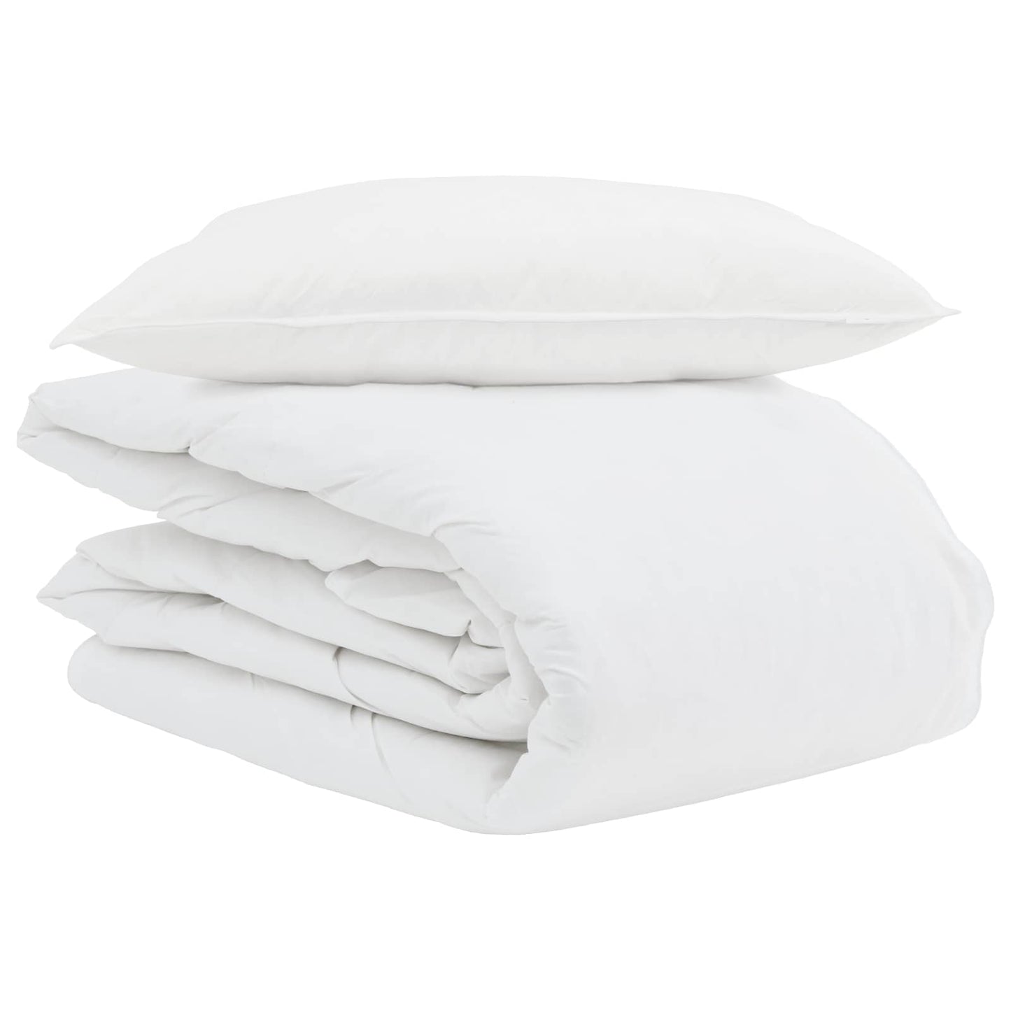 Vidaxl edredón de verano con almohada 2 piezas plumón blanco