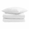 Vidaxl edredón de invierno con almohada 2 piezas plumas blancas