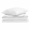 Vidaxl 2-in-1 dekbed met kussen 2 pcs wit donsveertjes