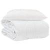 Vidaxl edredón de verano con almohada 2 piezas microfibra blanco