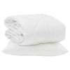 Vidaxl zomer dekbed met kussen 2 pcs wit microvezel