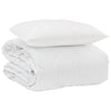 Vidaxl edredón de verano con almohada 2 piezas microfibra blanco