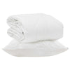 Vidaxl zomer dekbed met kussen 2 pcs wit microvezel