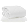 Vidaxl edredón de verano con almohada 2 piezas microfibra blanco