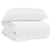 Vidaxl edredón de verano con almohada 2 piezas microfibra blanco