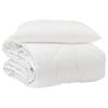 Vidaxl het duvet voor elk seizoen met kussen 2 pcs wit microvezel