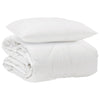 Vidaxl het duvet voor elk seizoen met kussen 2 pcs wit microvezel