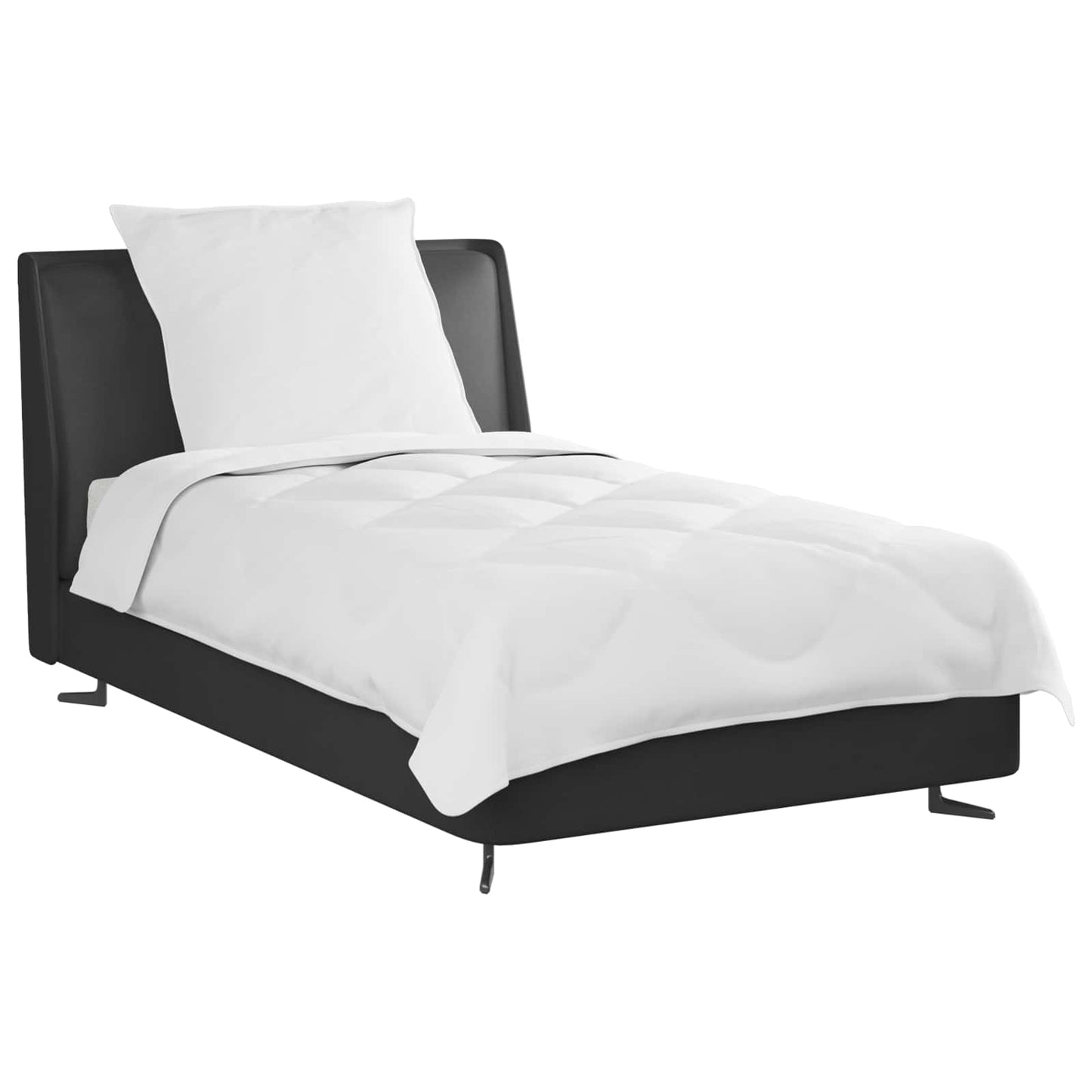Vidaxl het duvet voor elk seizoen met kussen 2 pcs wit microvezel