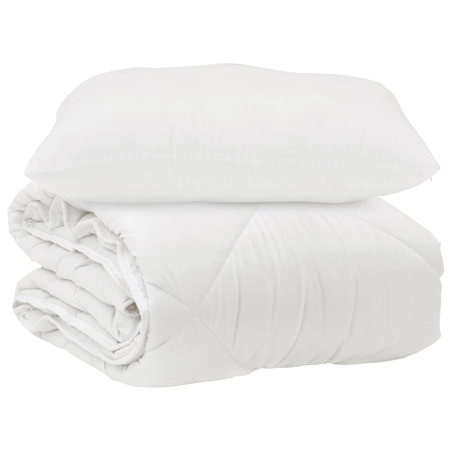 Vidaxx edredón con almohada 2 piezas microfibra blanco
