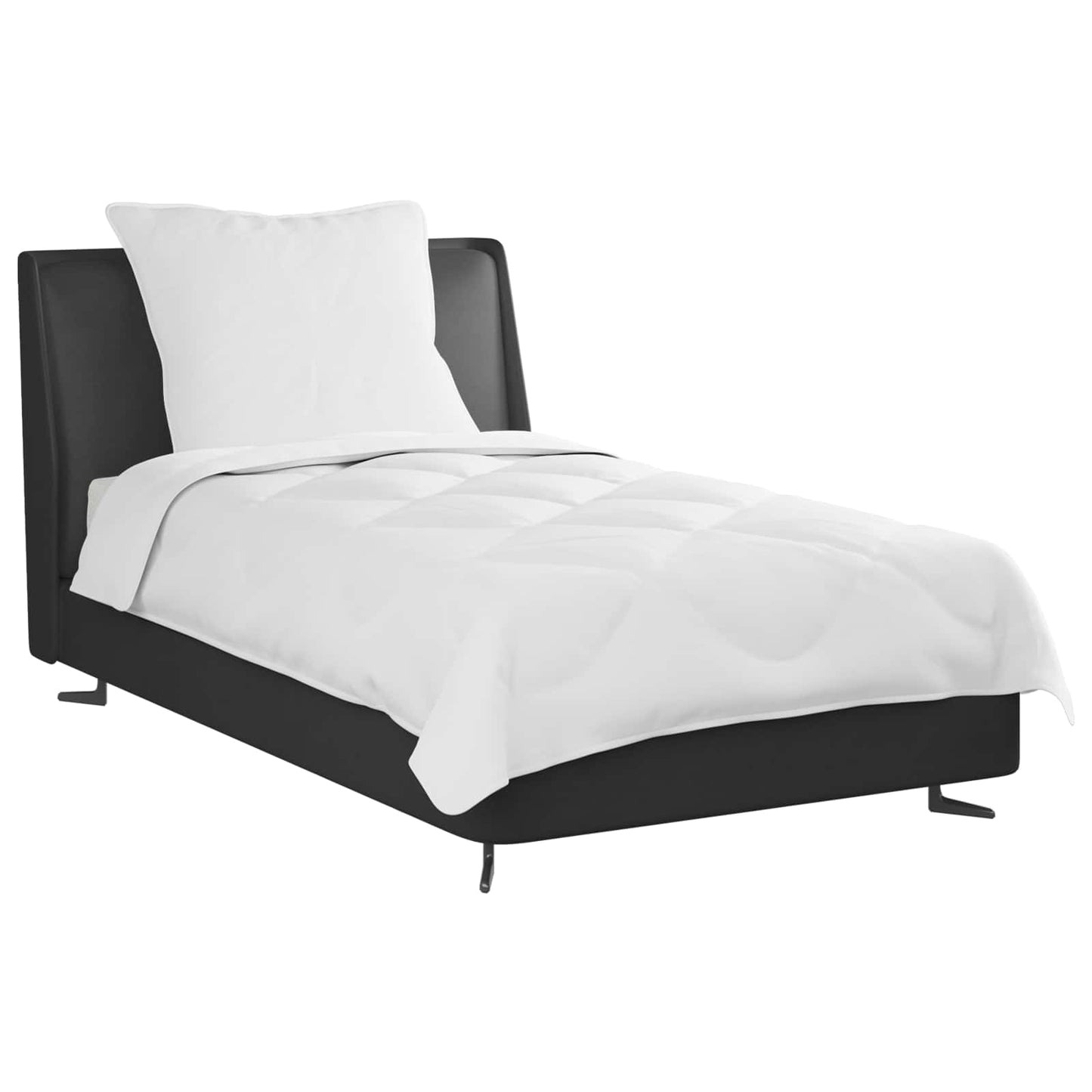 Vidaxl dekbed met kussen 2 pcs wit microvezel
