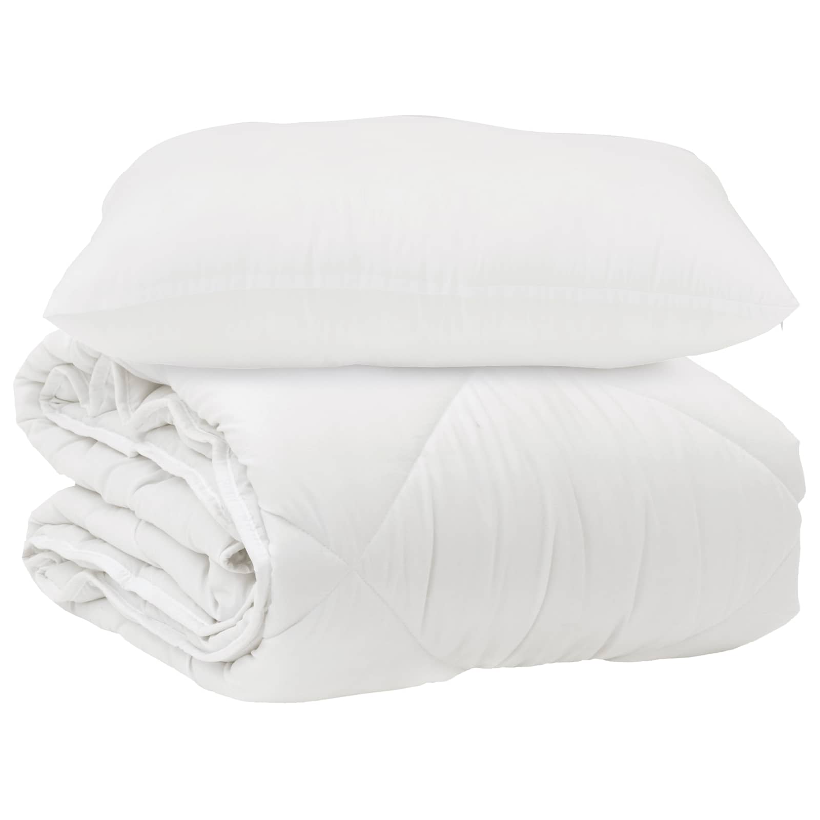 Vidaxx edredón con almohada 2 piezas microfibra blanco